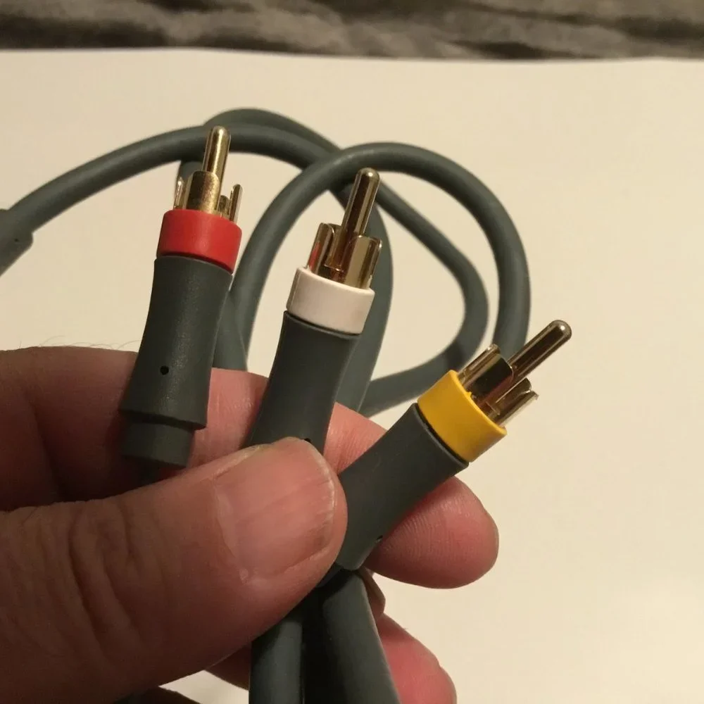 Genuine Microsoft Xbox 360 OEM Component AV Cable Composite